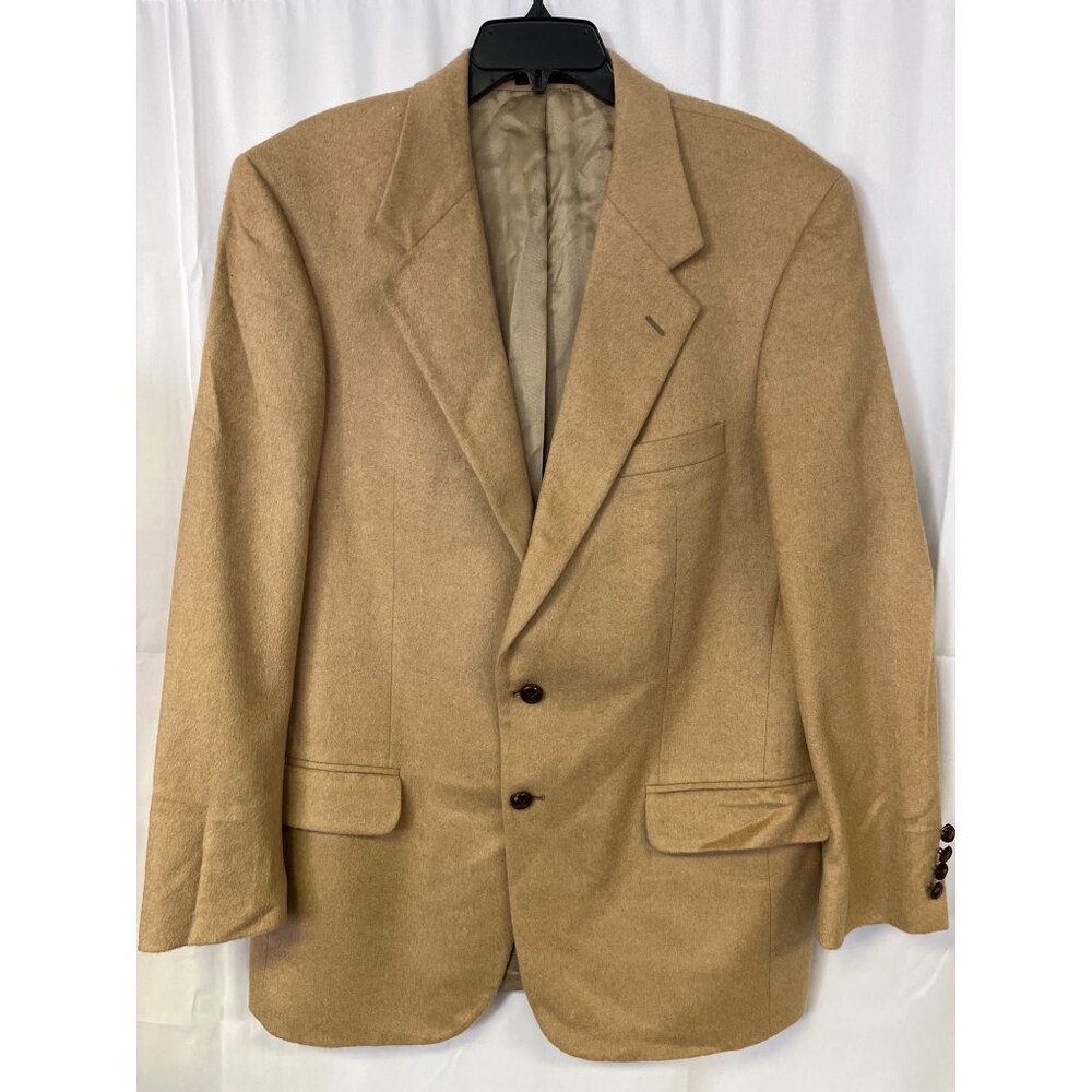 Christopher Hayes Men's Tan Pure Camel Hair Blazer Size 42L SKU 6064